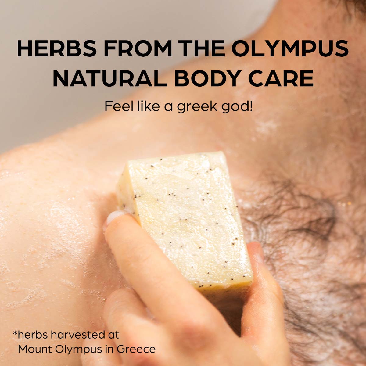 Olymp Godlike Herbs Jabón exfoliante para el cuidado del cuerpo para hombres