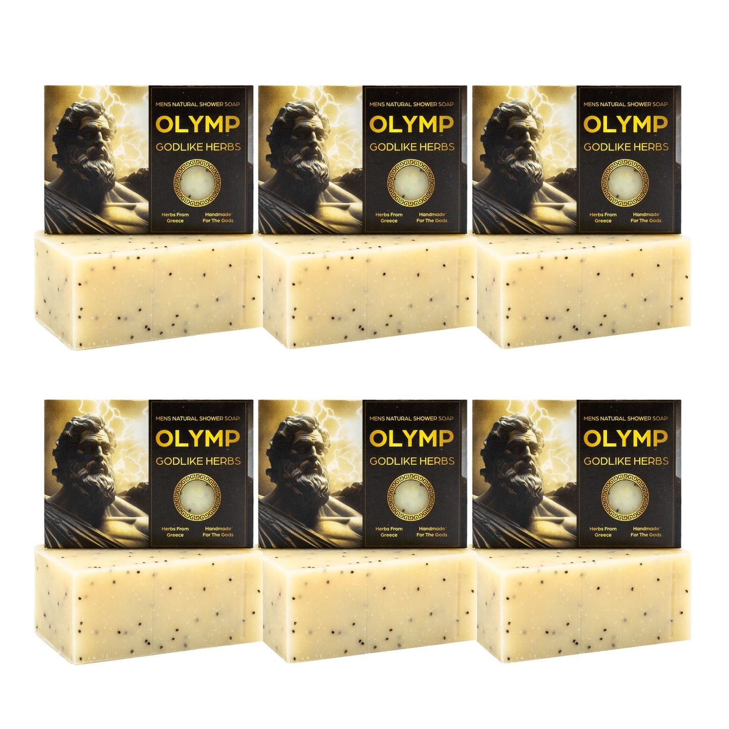 Olymp Godlike Herbs Men's Exfoliating Body Care Soap